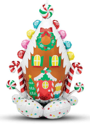 51in Anagram Airloonz Ginger Bread House Balloon - Joker Party Supply