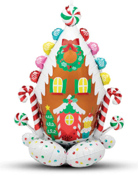 51in Anagram Airloonz Ginger Bread House Balloon - Joker Party Supply
