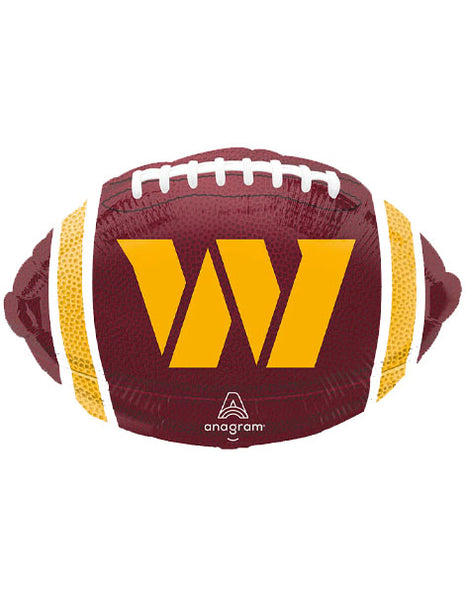 Globo de fútbol americano de los Washington Commanders con anagrama de 18 pulgadas