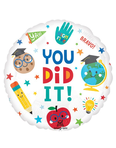 18in Anagram Graduation Fun You Did It Balloon