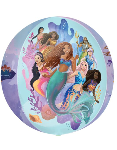16in Anagram Little Mermaid Live Action Orbz Balloon - Joker Party Supply