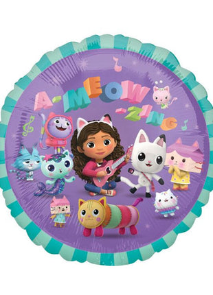 Globo de la casa de muñecas de Gabby con anagrama de 18 pulgadas