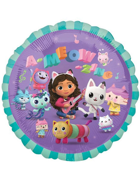 Globo de la casa de muñecas de Gabby con anagrama de 18 pulgadas