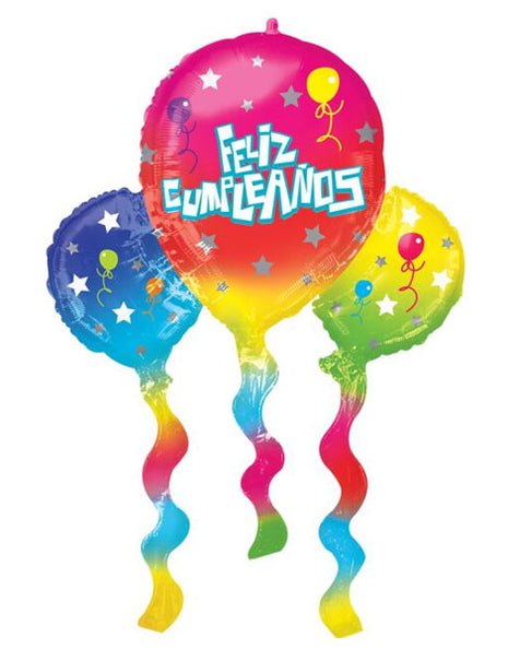 Globo Remolino Anagrama Feliz Cumpleaños 39in