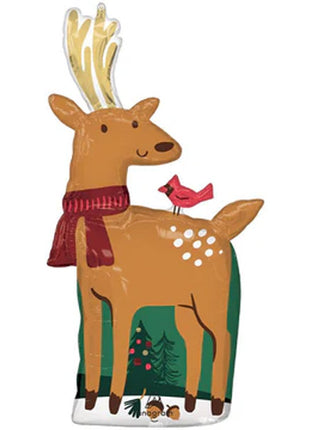 40in Anagram Christmas Modern Reindeer Balloon - Joker Party Supply