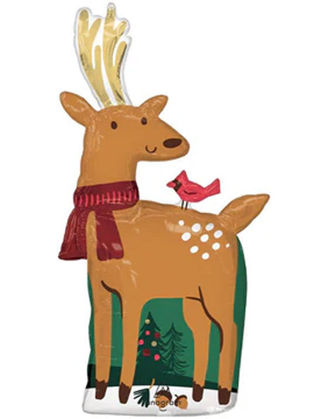 40in Anagram Christmas Modern Reindeer Balloon - Joker Party Supply