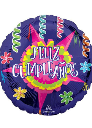 28in Anagram Feliz Cumpleaños Piñata Estrella Balloon