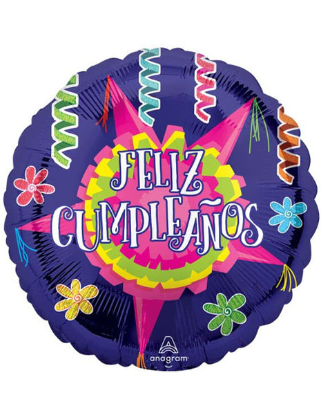 28in Anagram Feliz Cumpleaños Piñata Estrella Balloon