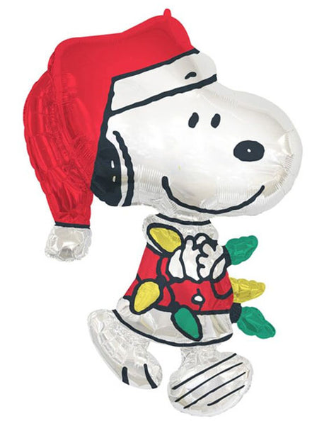 34in Anagram Peanuts Santa Snoopy Balloon