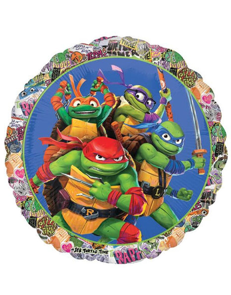 Globo de 18 pulgadas con anagrama de las Tortugas Ninja Adolescentes Mutantes