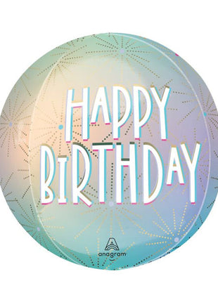 16in Anagram Pastel Dream Birthday Orbz Balloon