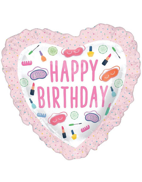 28in Anagram Happy Birthday Spa Party Balloon - Joker Party Supply