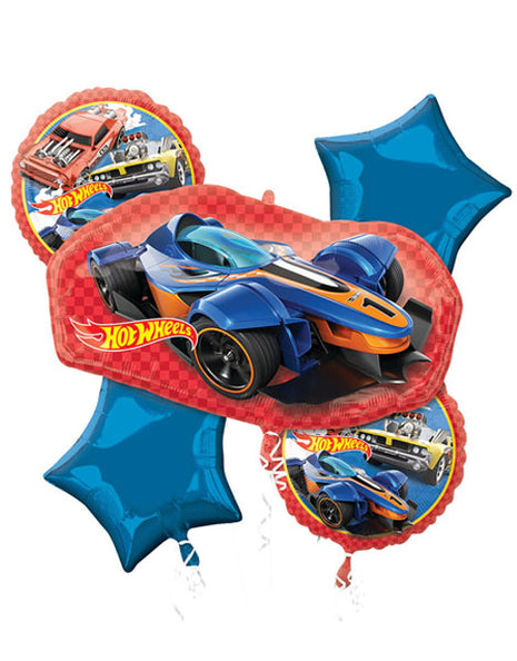 Globos de ramo de Hot Wheels con anagrama (5 unidades)
