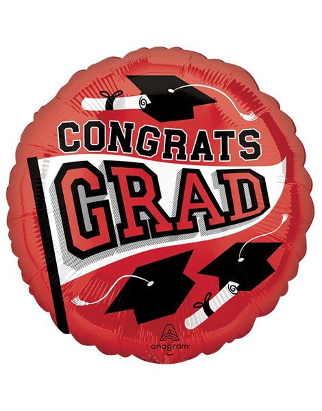 18in Anagram School Color Be Ture To Your School Red Balloon