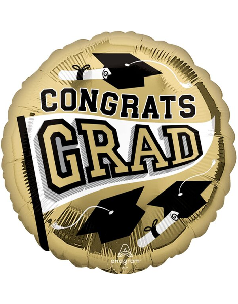 18in Anagram School Color Be Ture To Your School Gold Balloon