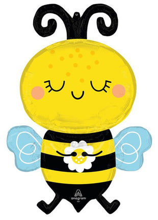 Globo de abeja feliz con anagrama de 32 pulgadas