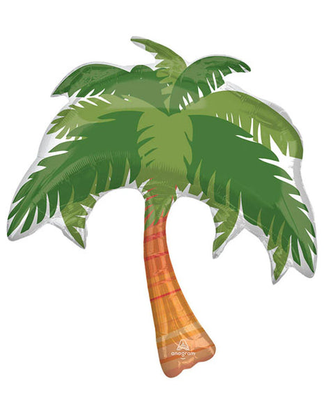 33in Anagram Beach Life Palm Tree Balloon - Joker Party Supply