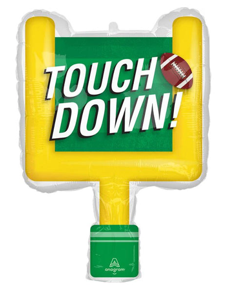 28in Anagram Touchdown Football Goal Post Balloon - Joker Party Supply