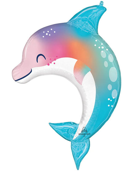 33in Anagram Under The Sea Dolphin Balloon