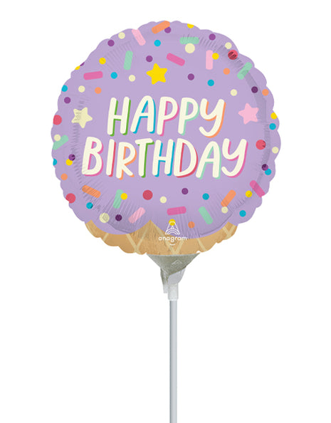 4in Anagram Ice Cream Party Balloon (Heat Seal Required)