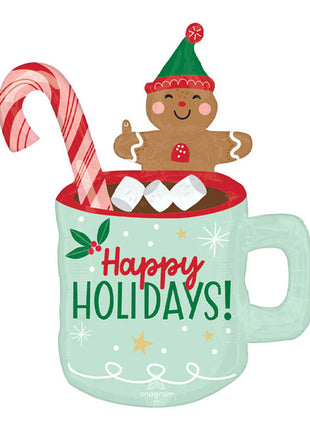 31in Anagram Christmas Mug Balloon - Joker Party Supply