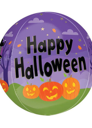 Globo orbe de Halloween con anagrama de Monster Mingle de 16 pulgadas