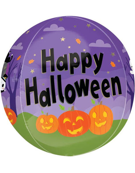 Globo orbe de Halloween con anagrama de Monster Mingle de 16 pulgadas