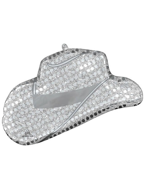 33in Anagram Disco Western Hat Balloon - Joker Party Supply