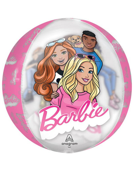 16in Anagram Barbie Orbz Balloon - Joker Party Supply