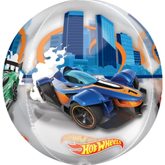 16in Anagram See-Thru Hot Wheels Orbz Balloon - Joker Party Supply