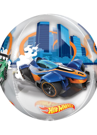 16in Anagram See-Thru Hot Wheels Orbz Balloon - Joker Party Supply
