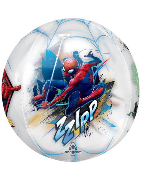 16in Anagram Spiderman Orbz Balloon - Joker Party Supply