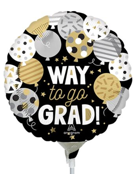 9in Anagram Way to Go Grad Balloon