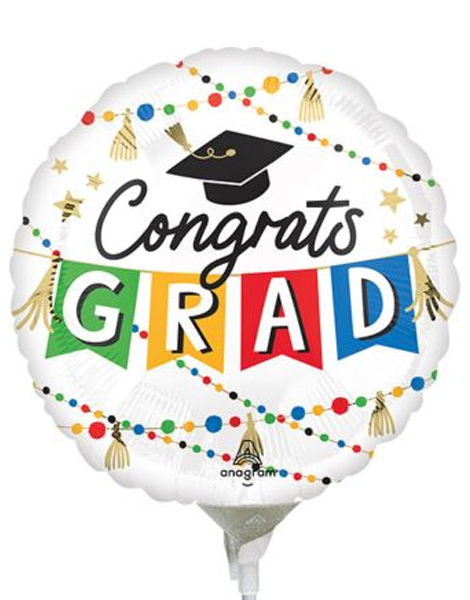 9in Anagram Congrats Grad Party Balloon