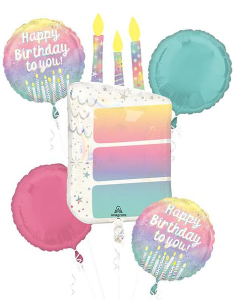 Anagram Pearlized Birthday Bouquet 5pc