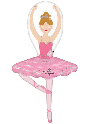 Globo de bailarina con anagrama de 43 pulgadas (LT)