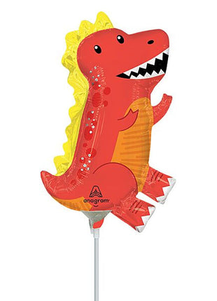 Globo de dinosaurios con anagrama de 14 pulgadas (se requiere sellado térmico)