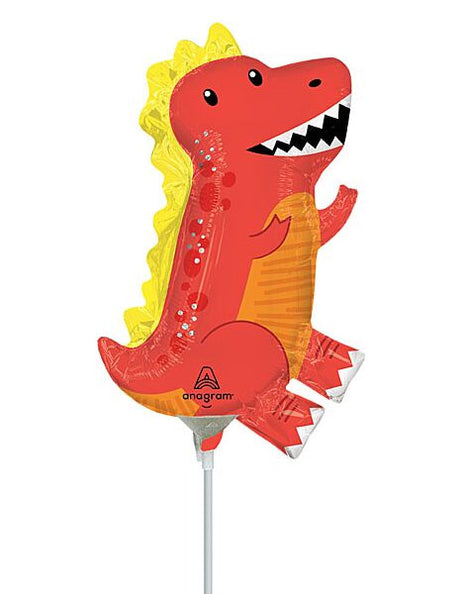 Globo de dinosaurios con anagrama de 14 pulgadas (se requiere sellado térmico)