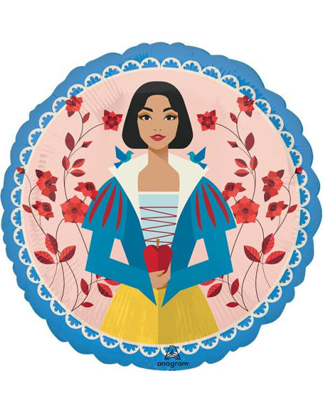 Globo de acción real de Blancanieves con anagrama de 18 pulgadas