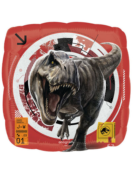 Globo de 18 pulgadas con anagrama de Jurassic World Rebirth