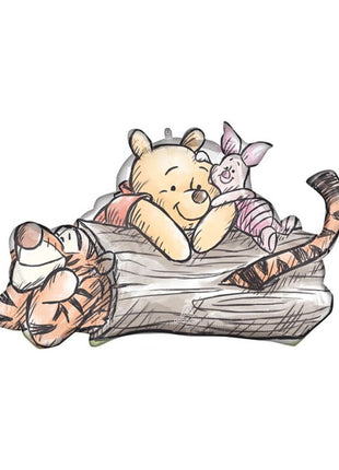 Globo de Winnie The Pooh con anagrama de 31 pulgadas