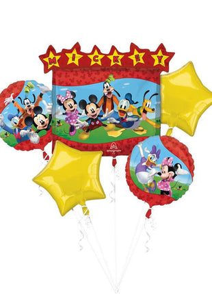 Globo con forma de ramo de Mickey Clubhouse con anagrama (5 unidades)