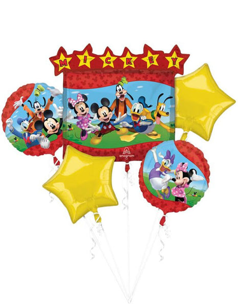 Globo con forma de ramo de Mickey Clubhouse con anagrama (5 unidades)