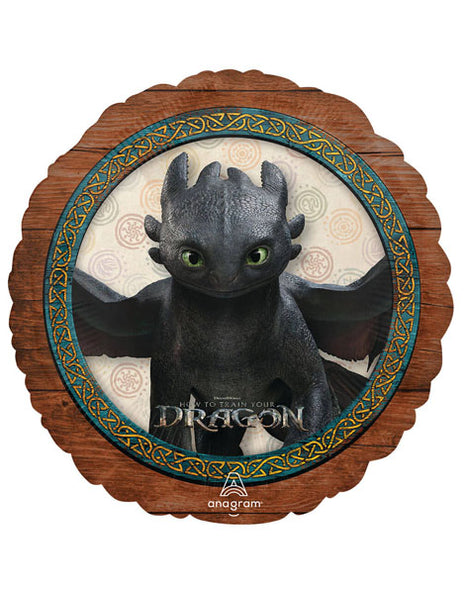Globo de 18 pulgadas con anagrama de Cómo entrenar a tu dragón