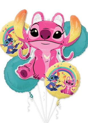 Globos con anagrama de Lilo y Stitch (5 unidades)