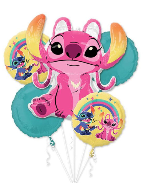 Globos con anagrama de Lilo y Stitch (5 unidades)