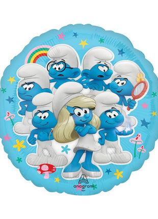 18in Anagram Smurfs Movie Balloon