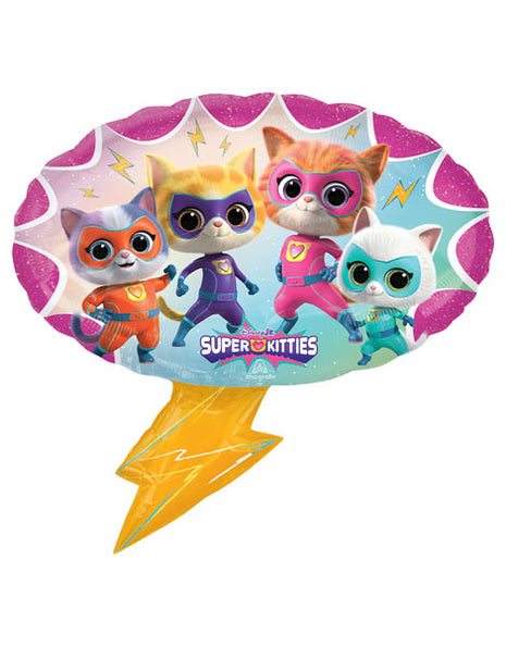 27in Anagram Super Kitties Balloon