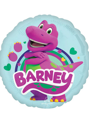 Globo de Barney con anagrama de 18 pulgadas
