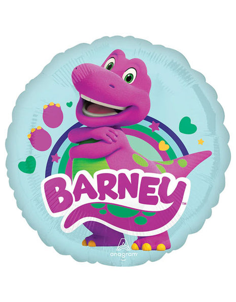 Globo de Barney con anagrama de 18 pulgadas